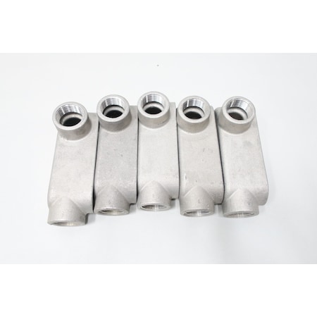 Appleton Electric ALUMINUM LR 1IN CONDUIT OUTLET BODIES AND BOX, 5PK APP LR39